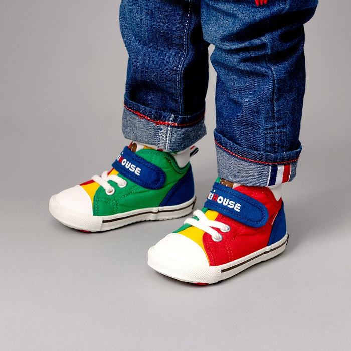 Japanese mikihouse toddler canvas shoes, second section 10-9302-498 (13.5-15.5cm) Made in Japan