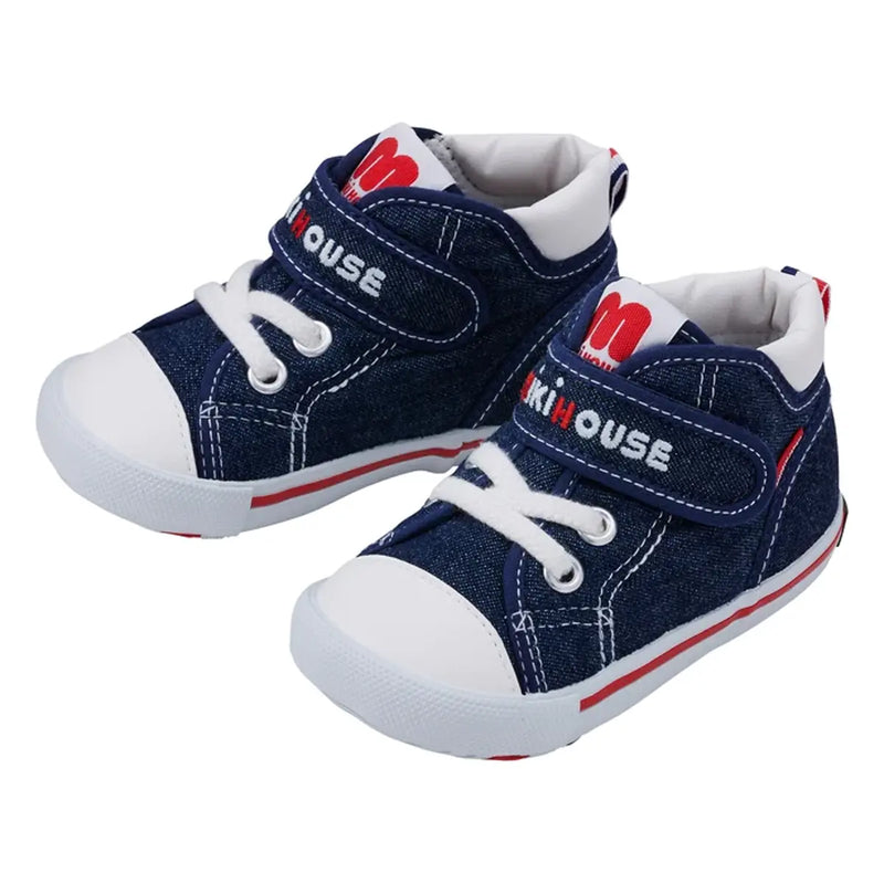 Japan mikihouse toddler canvas shoes second section 10-9302-498