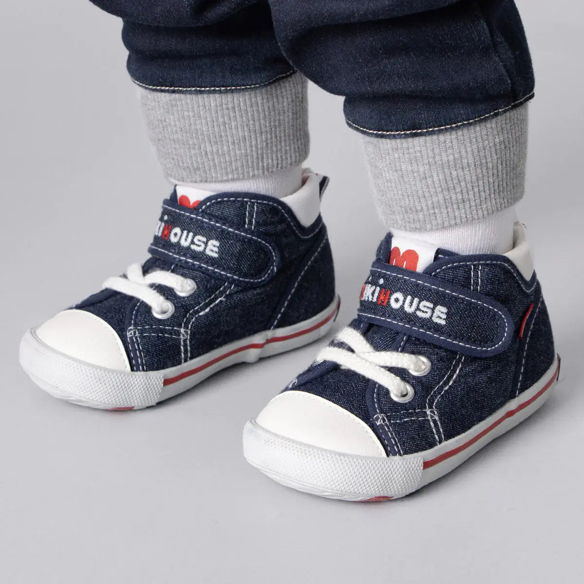 Japan mikihouse toddler canvas shoes second section 10-9302-498
