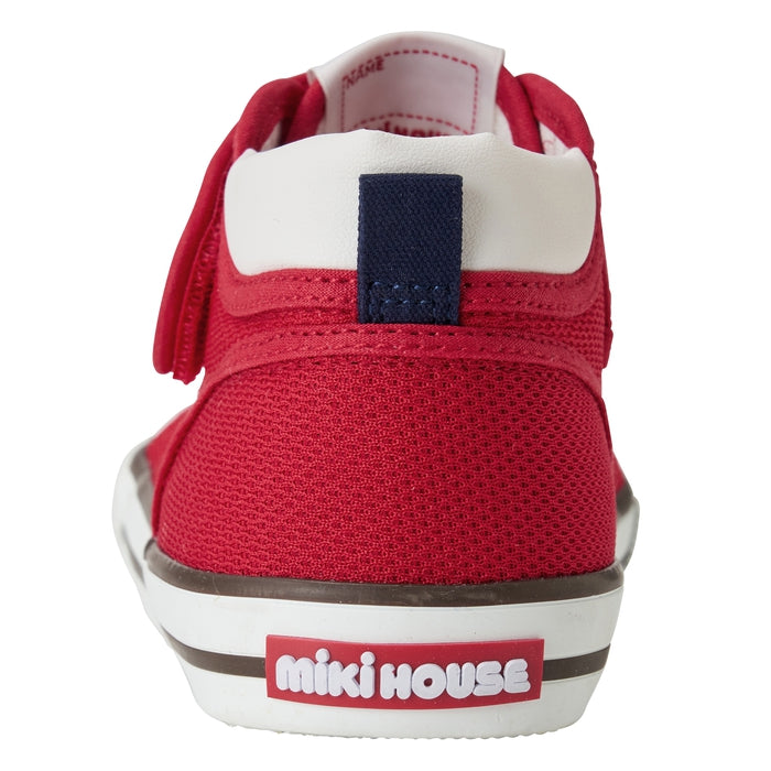 Japanese mikihouse big children's canvas shoes 10-9468-497 red (16-19cm)