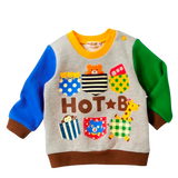 Japanese mikihouse hb bear rabbit sweatshirt 73-5608-380