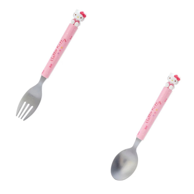 Japan Sanrio stainless steel fork spoon Hello Kitty