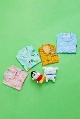 Korean SPAO short-sleeved shorts Crayon Shin-chan pajamas set home wear