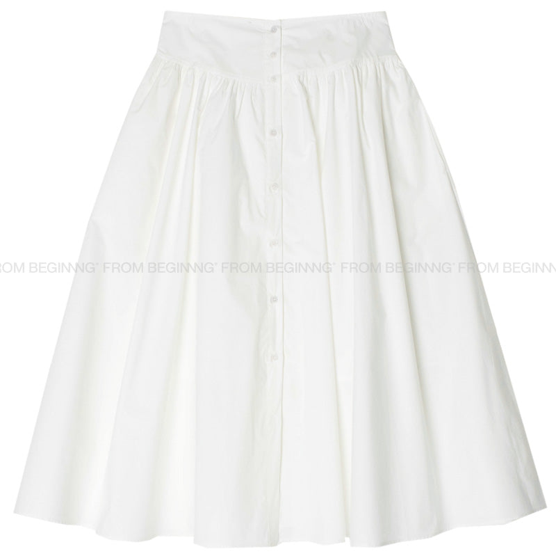 White 2024 skirt korean