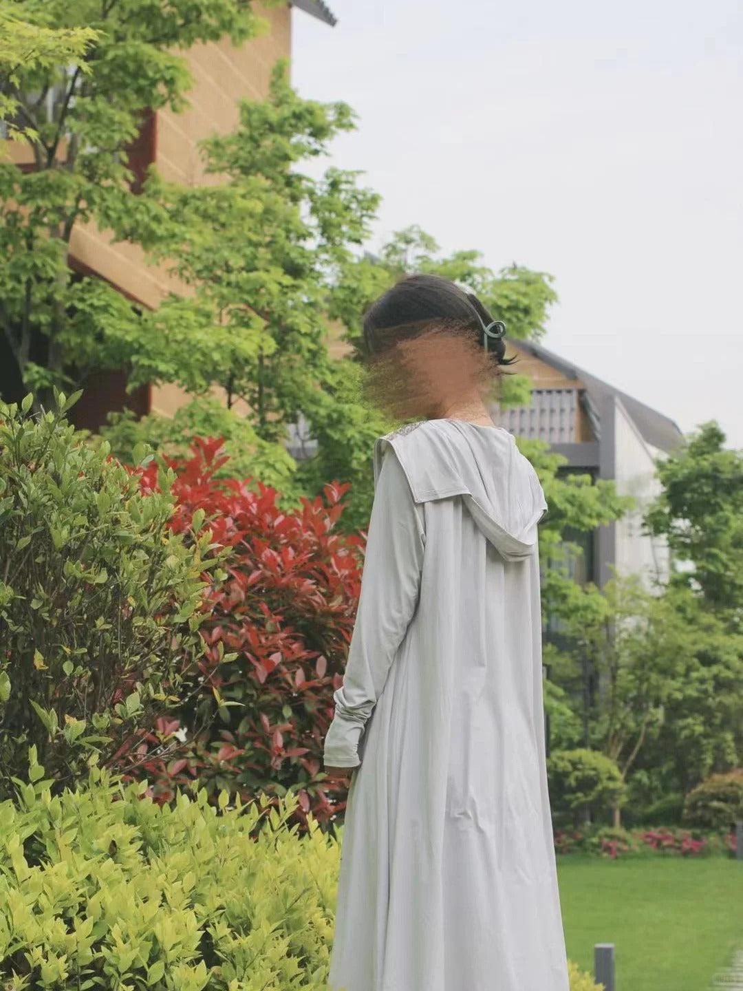 蕉下冰触系列云袍防晒服-烟雾灰-160/84A 均码 (今日特价)