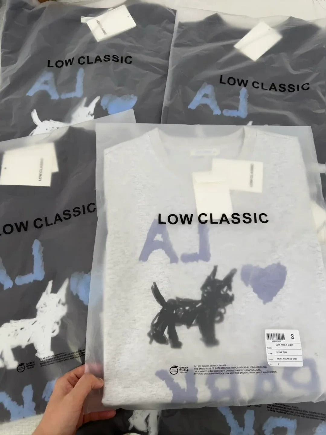 韩国潮牌 LOW CLASSIC涂鸦短袖T恤