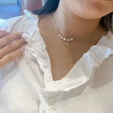 Japanese mikimoto Akoya pearl 5.25-6mm necklace length 40cm