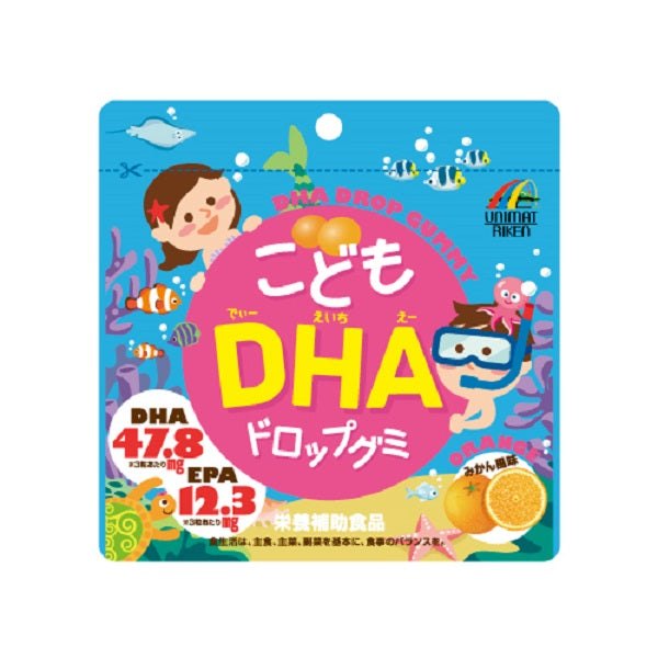 日本 unimat 儿童 DHA 深海鱼油软糖 聪明亮眼 90粒