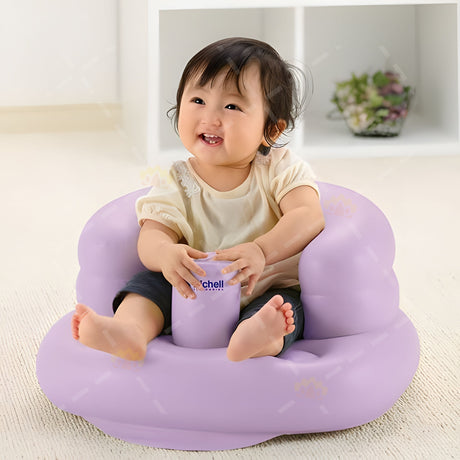 日本 利其尔 学坐椅婴儿充气沙发 宝宝不伤脊柱 练坐座椅神器 6个月+