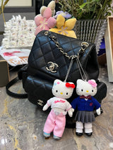 韩国 三丽鸥 sanrio kitty 釜山 凯蒂猫 50限定 长腿娃娃 挂件 蓝色