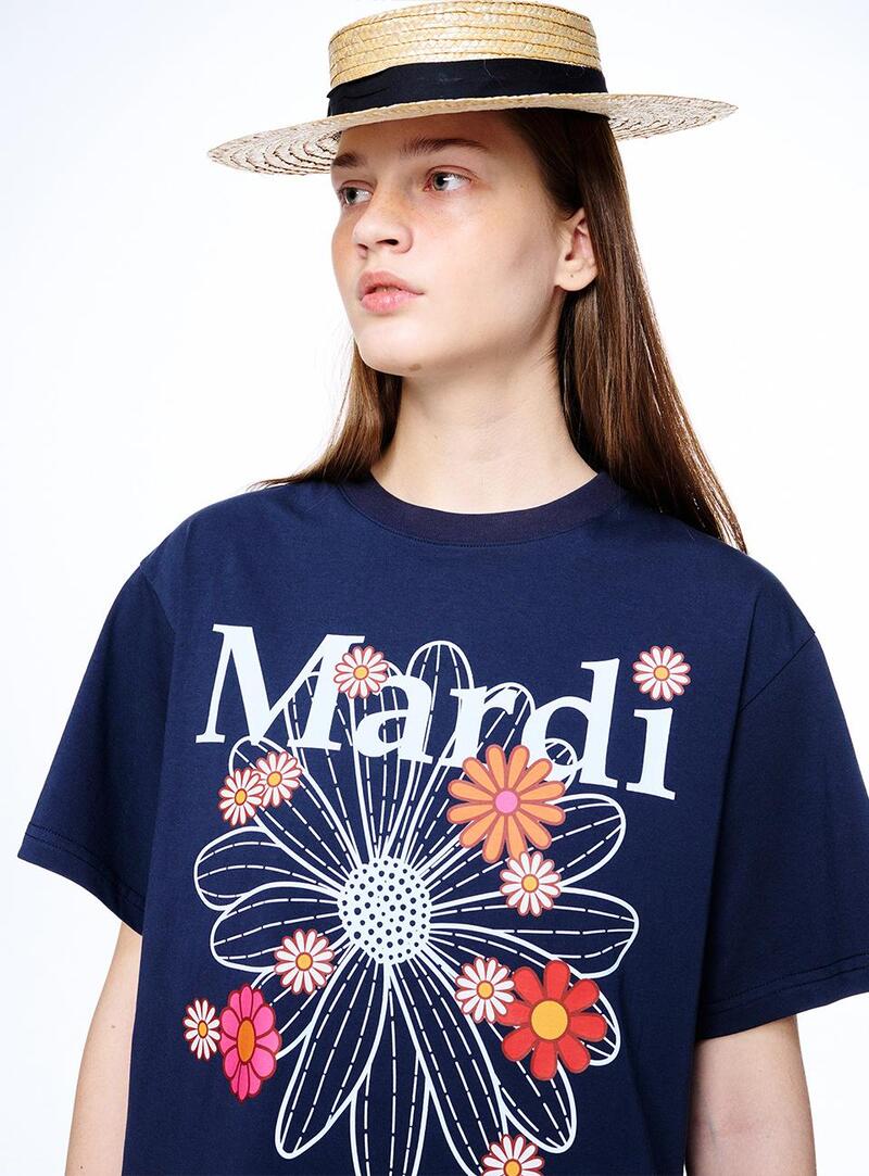 韩国 mardimercredi 花朵短袖T恤 均码胸围108cm
