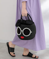 Japanese a-jolie Smile sunglasses pearl smile handbag