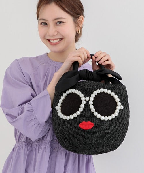 Japanese a-jolie Smile sunglasses pearl smile handbag