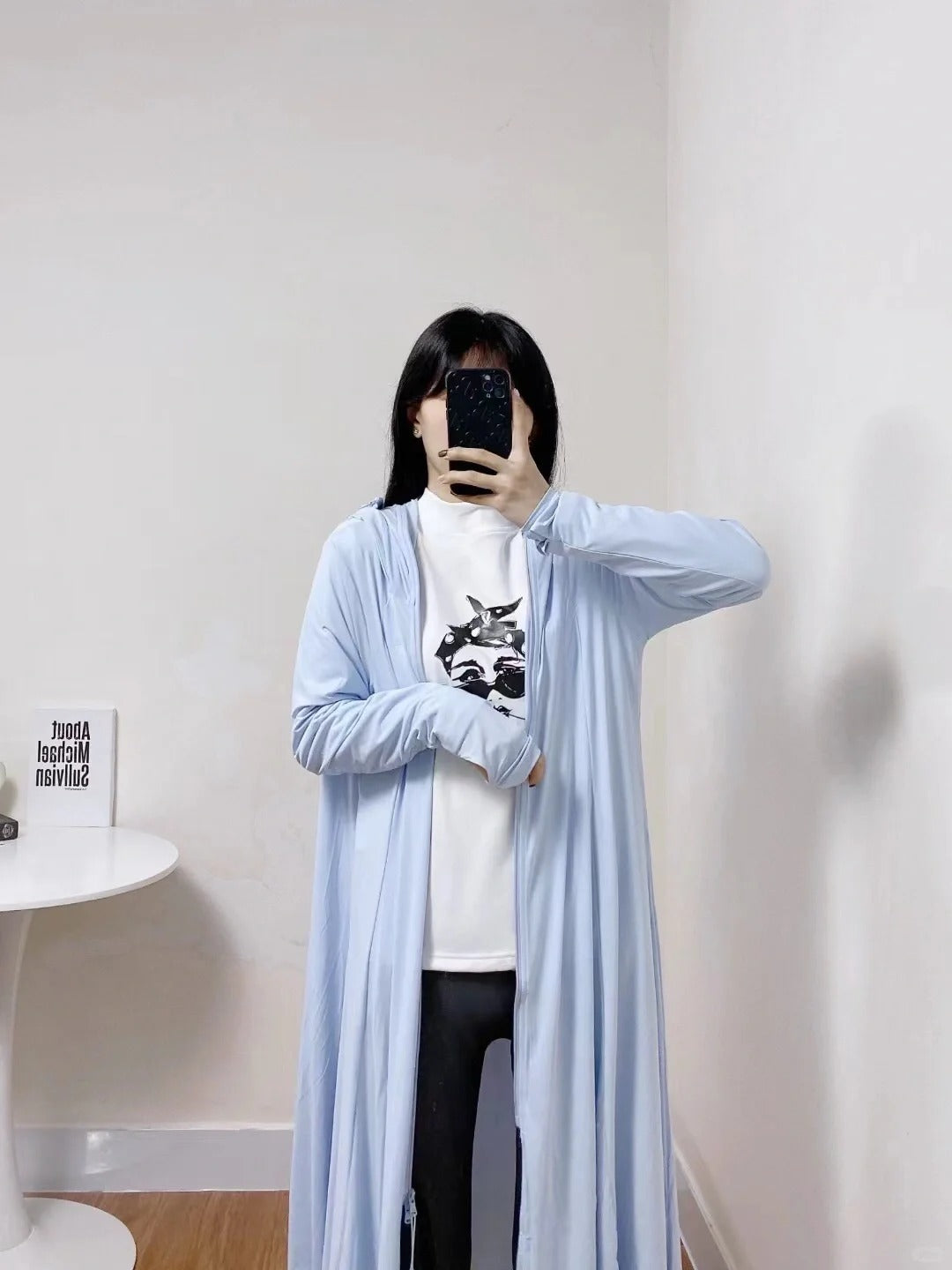 蕉下冰触系列云袍防晒服-纯净蓝-160/84A 均码 (今日特价)