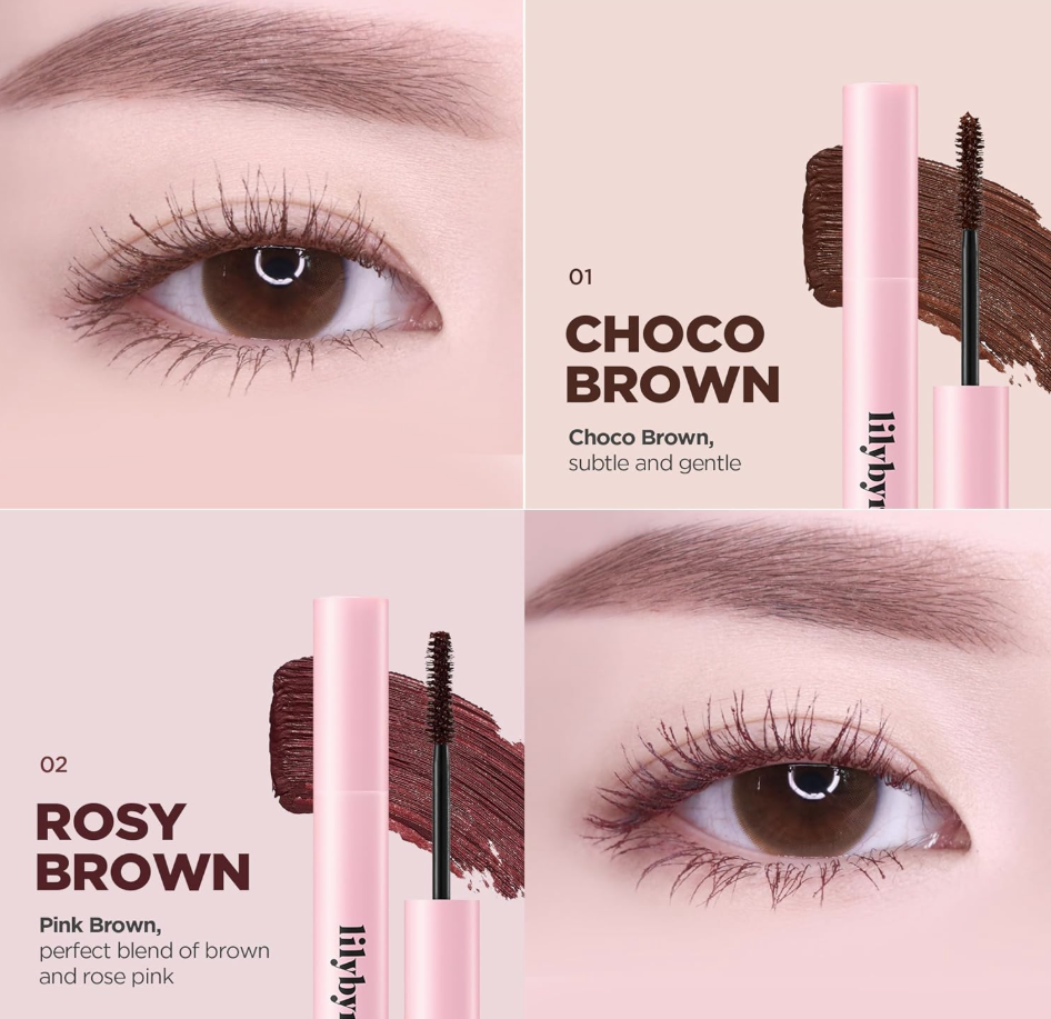 韩国 lilybyred 自然棕色 睫毛膏 防水 不脱妆 持久力 超好