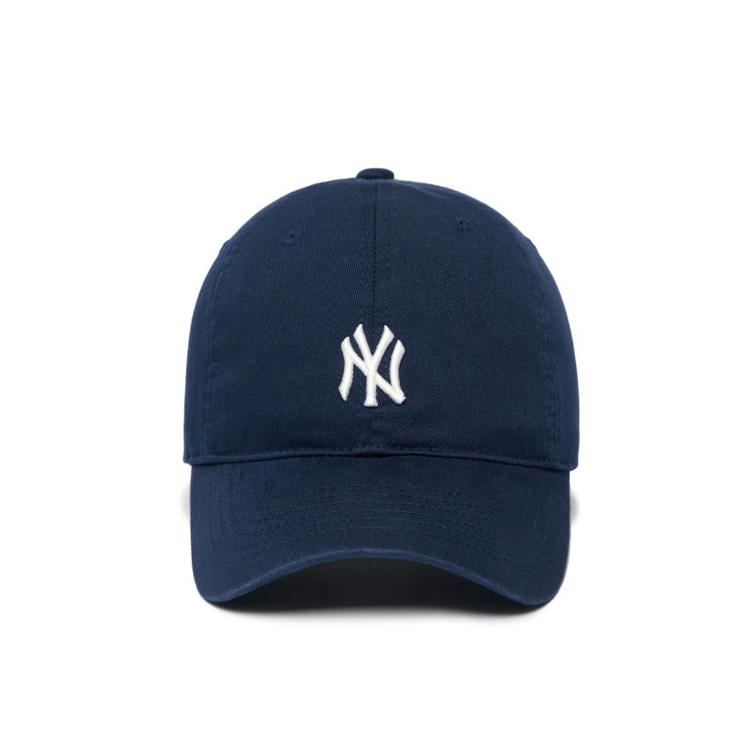 Korean baseball hat navy blue small label NY