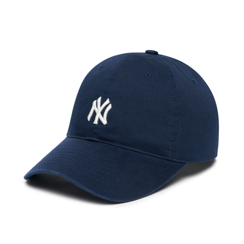 Korean baseball hat navy blue small label NY