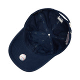 Korean baseball hat navy blue small label NY