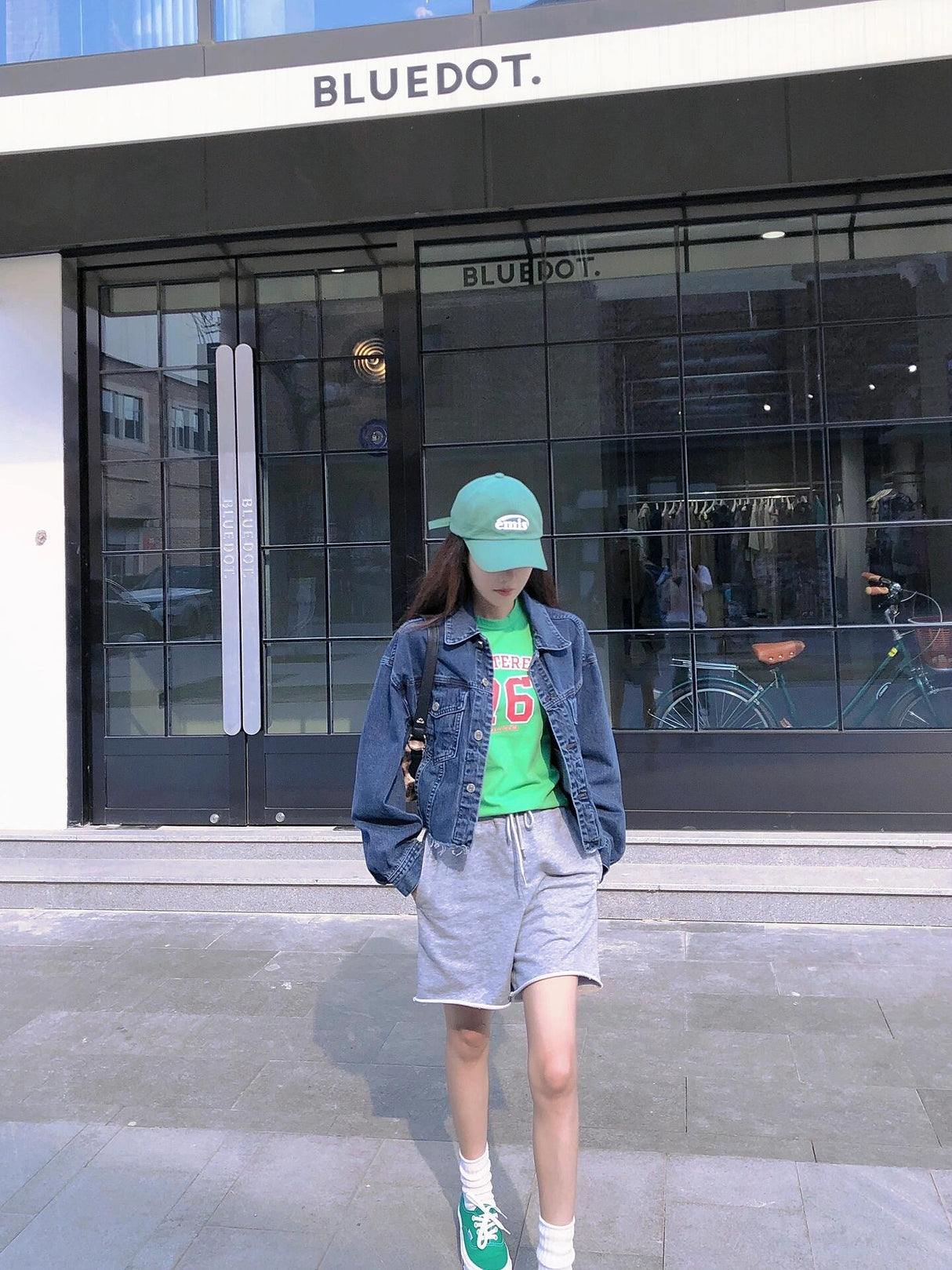 韩国 emis 棒球帽 绿色