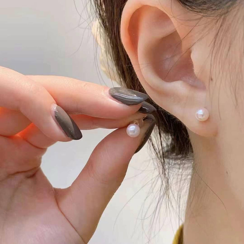 日本珠宝 akoya 海水珠 耳钉 6-6.5mm 最经典人手一对的基础耳钉 微瑕 珠光爆赞（珠宝发货前会给您拍视频一对一过细节 劳烦加微信 dajiang226688 感谢）