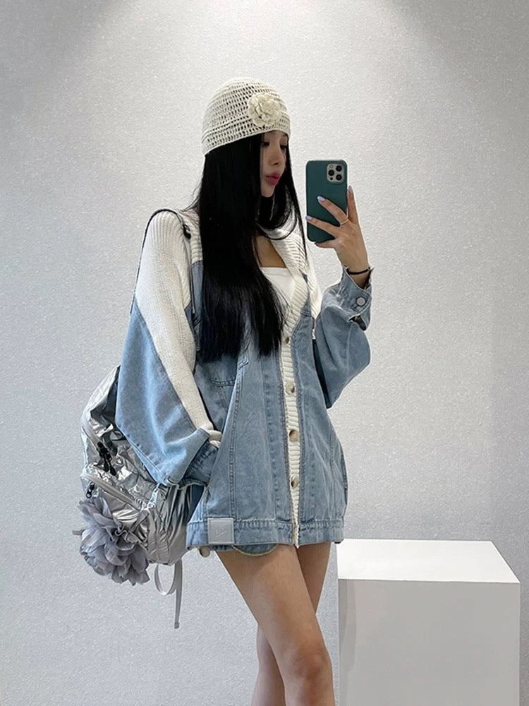 韩国 细闪花朵 针织帽 包头帽 手工钩花镂空套头帽