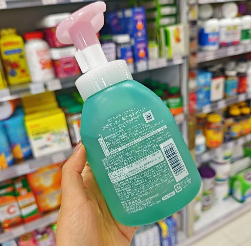日本 花王 儿童 泡泡 无硅油植配 清爽型 洗发水 330ml