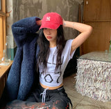 韩国 ny 小标 棒球帽 西瓜红