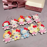 日本三丽鸥 变身小动物水果系列 HelloKitty 挂件盲盒 端盒