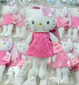 日本三丽鸥 粉裙长腿 kitty 挂件