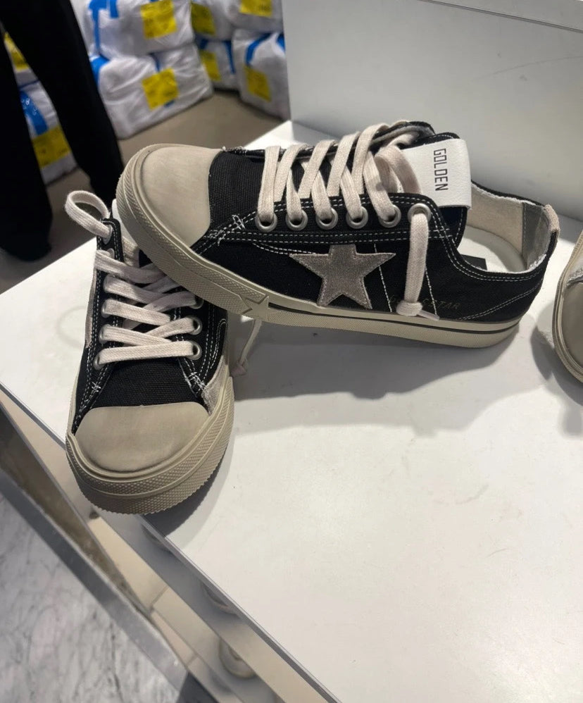 韩国  黑色 脏脏鞋