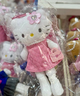 日本三丽鸥 粉裙长腿 kitty 挂件
