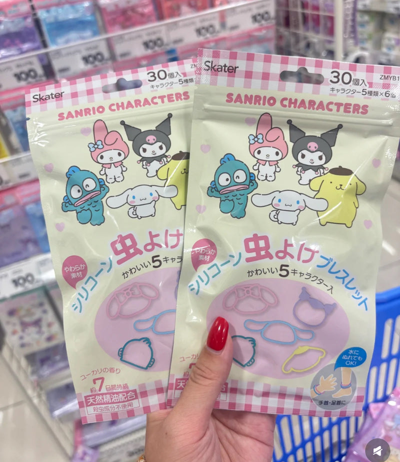 日本 三丽鸥 防蚊 驱蚊 手环 30枚
