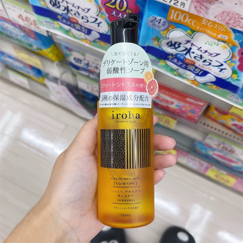 日本 iroha 私处 护理液 泡沫 清洗液 私处洗液 弱酸性 橙子香