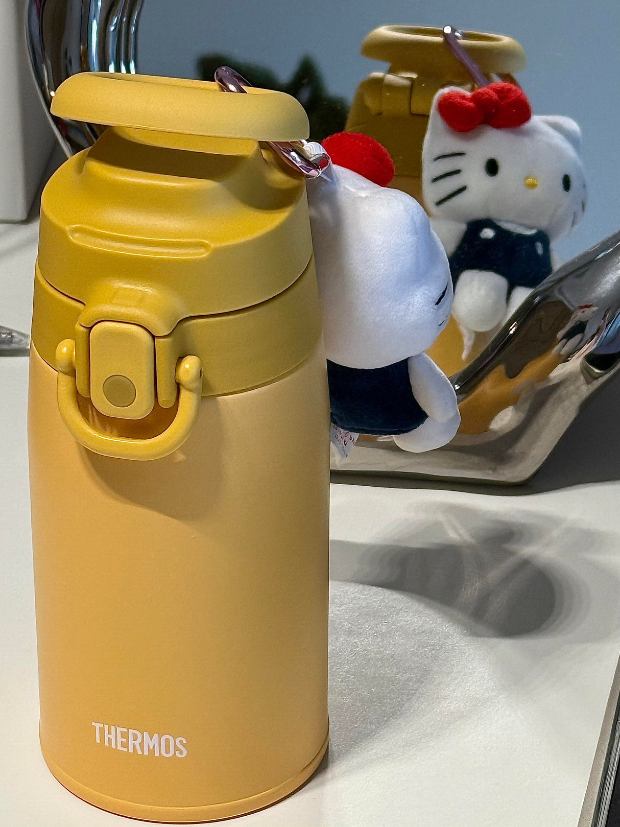 日本 膳魔师 保温杯 这个颜色超好看的！400ml 黄色