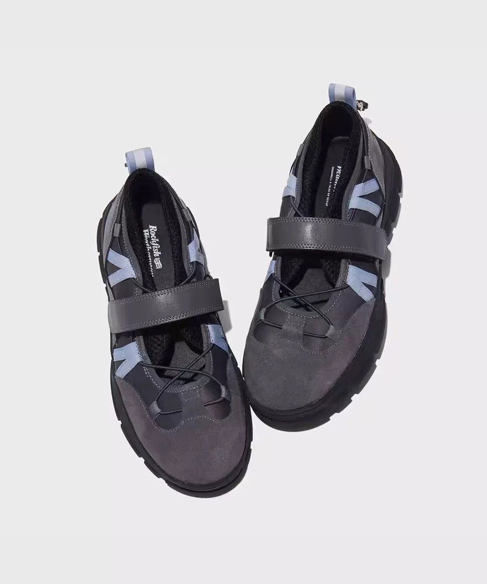 （偏小一个码 记得买大一个码）韩国 ROCKFISH 联名 GLOWNY 鞋 机能鞋 芭蕾女鞋 休闲鞋 厚底鞋增高