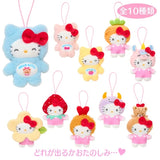 日本三丽鸥 变身小动物水果系列 HelloKitty 挂件盲盒 端盒