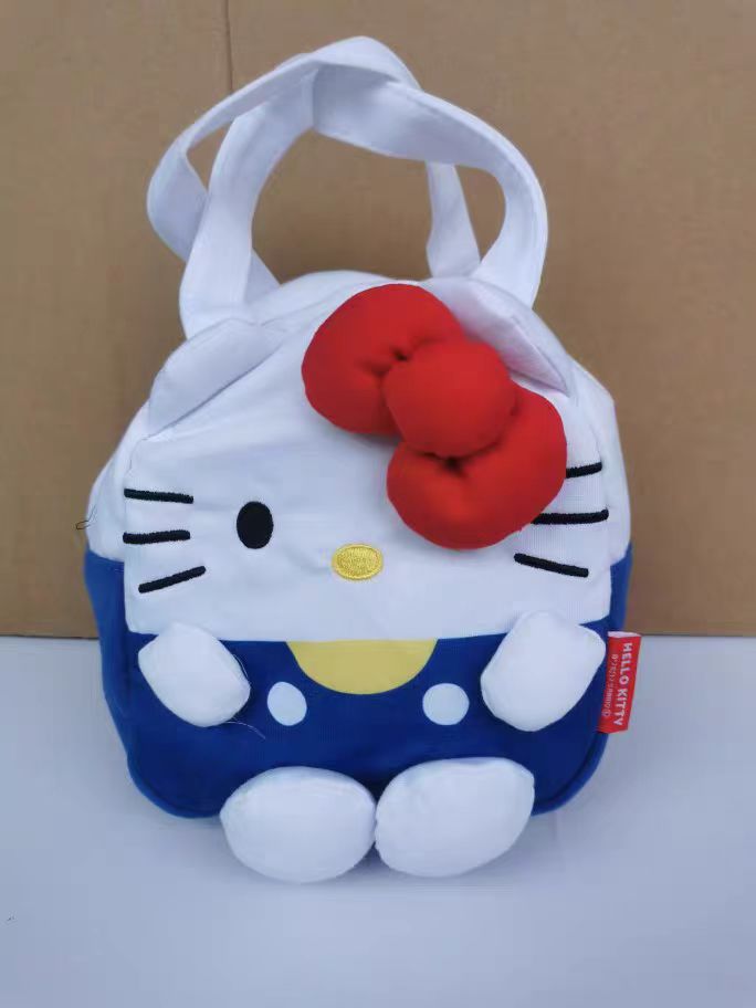 日本skater卡通立体造型手提拎包KT猫便当包饭盒袋（限时五折）