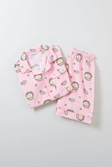 韩国SPAO&土豆熊联名款 家居服 短袖短裤睡衣套装 m码 胸围103cm 粉色