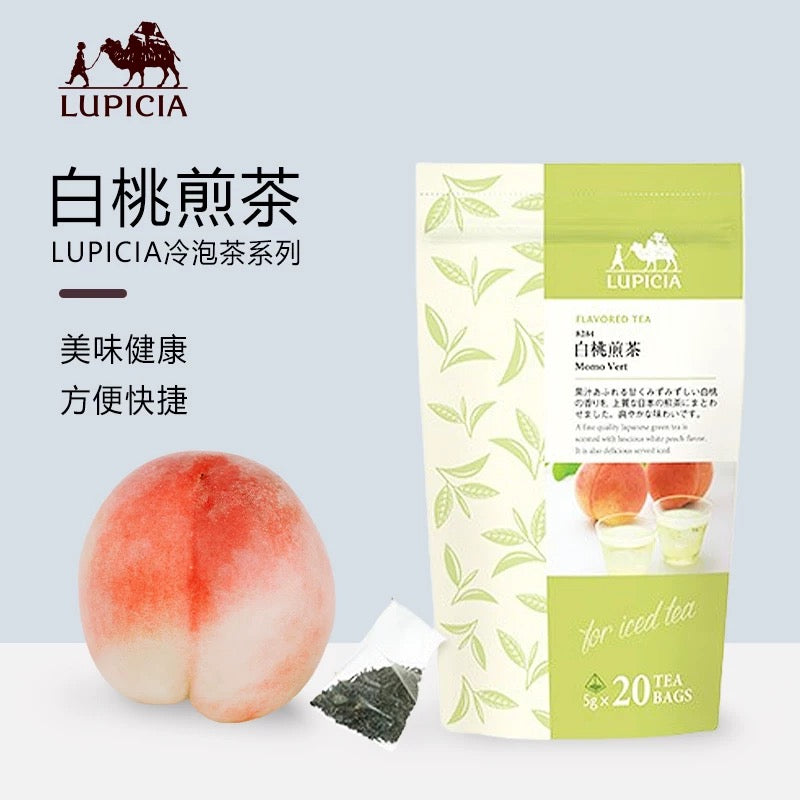 日本 LUPICIA 绿碧茶园 白桃煎茶 冷泡茶 20枚入 赏味期限2026.04
