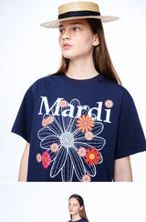 韩国 mardimercredi 花朵短袖T恤 均码胸围108cm