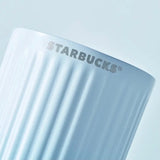 Starbucks Sea Salt Gradient Blue Insulated Cup Stainless Steel Straw Cup 473ml