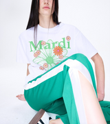 Korean mardimercredi flower short-sleeved T-shirt 23 spring one size fits all