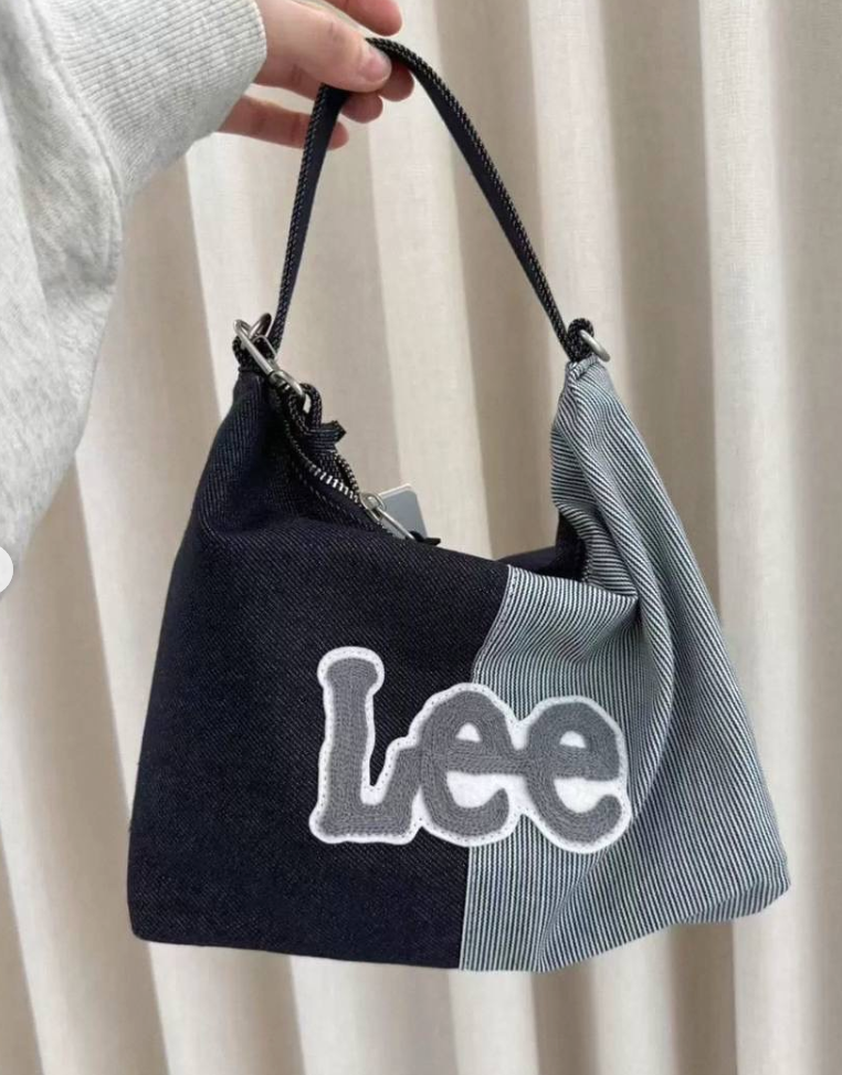 韩国 LEE 牛仔包 百搭款😍深牛仔色