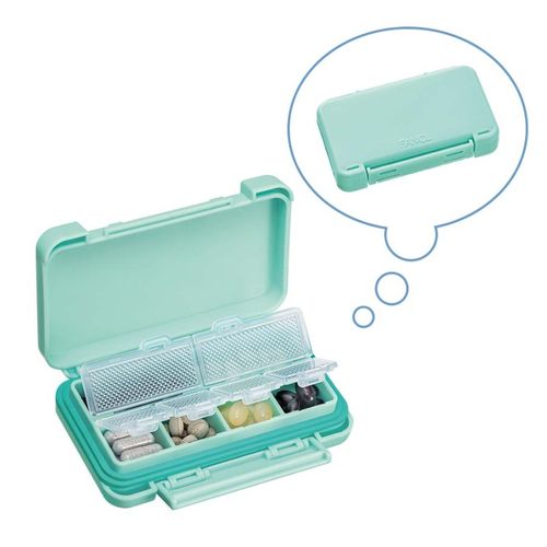 Japanese fancl portable small medicine box large capacity portable mini model 