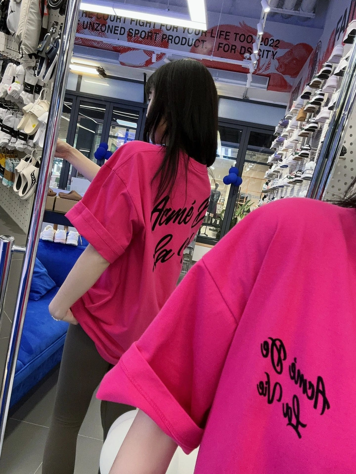 Korean trendy brand ADLV dragon fruit T-shirt 