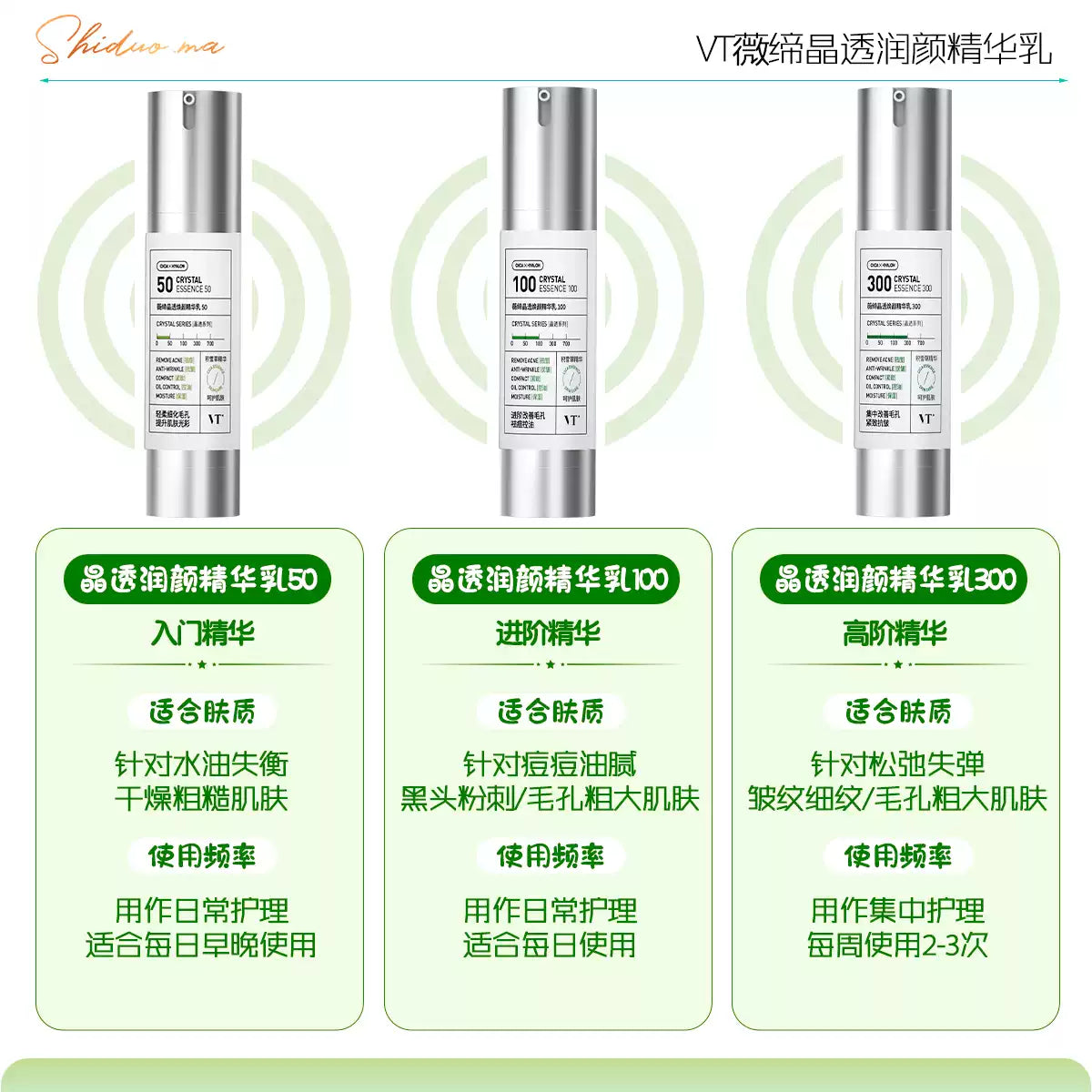 韩国 VT 微针 精华液 微晶导入保湿滋润肤色收缩毛孔  50ml (入门50 新手用) 使用时会有微痛感 介意慎拍