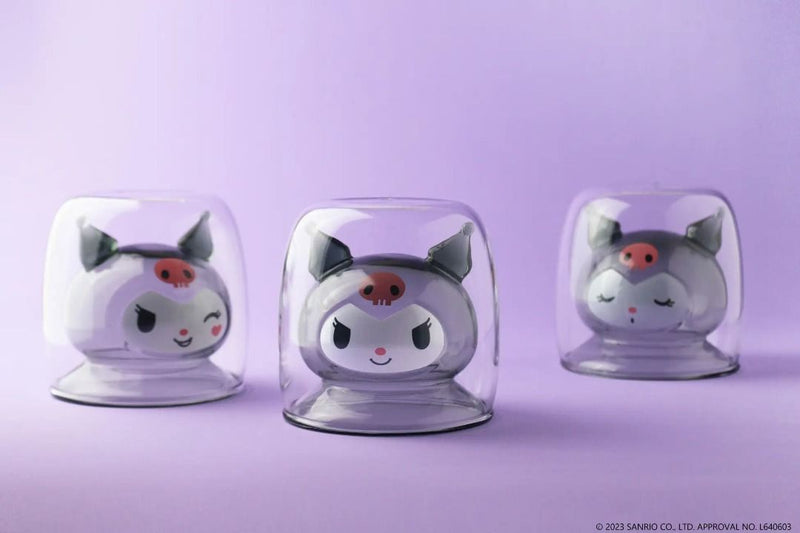 Japan's Sanrio double-layer glass special-shaped three-dimensional water cup