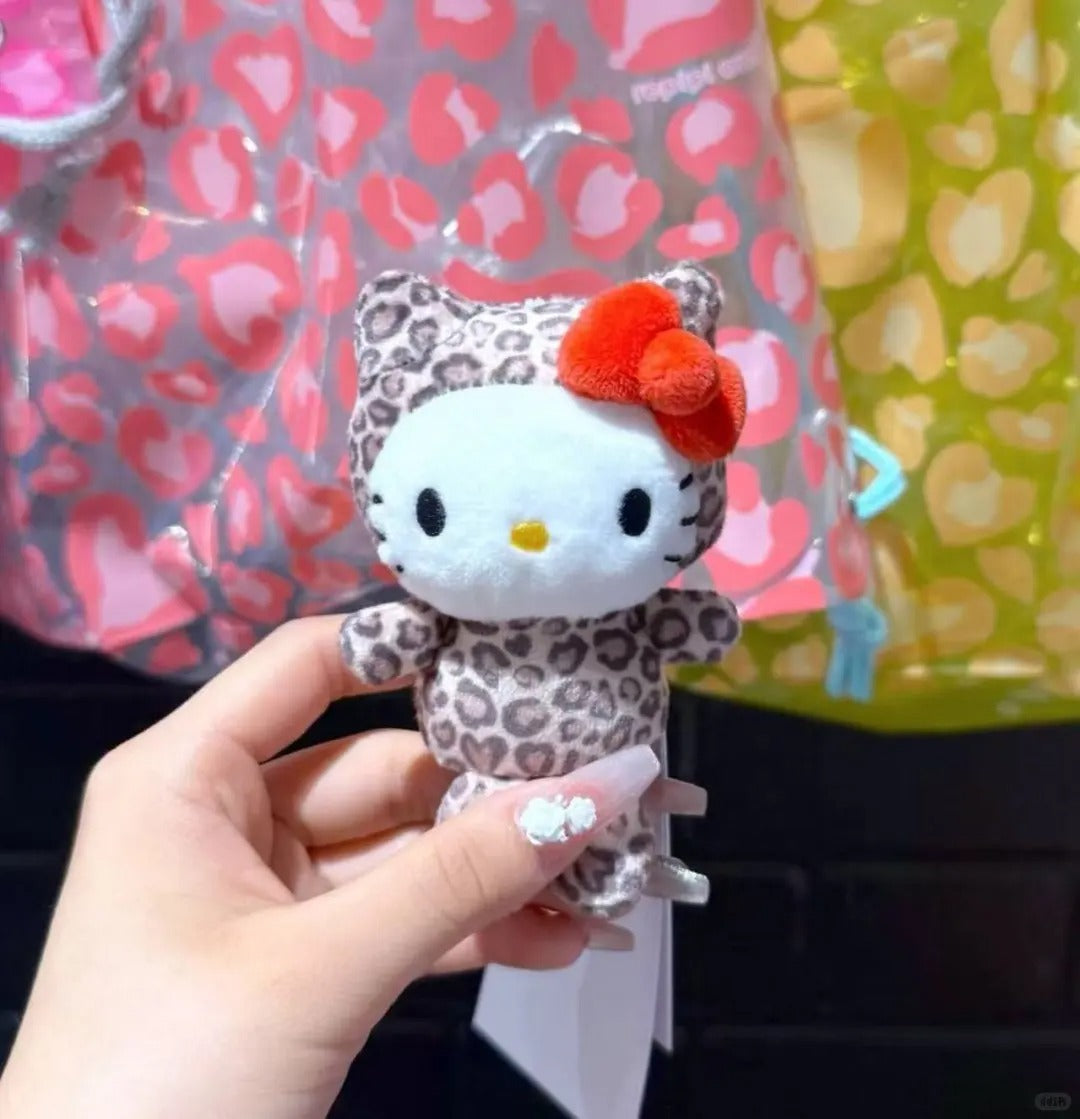 日本 三丽鸥 kitty 豹纹 挂件