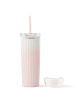 Starbucks Sea Salt Gradient Pink Insulated Cup Stainless Steel Straw Cup 473ml 