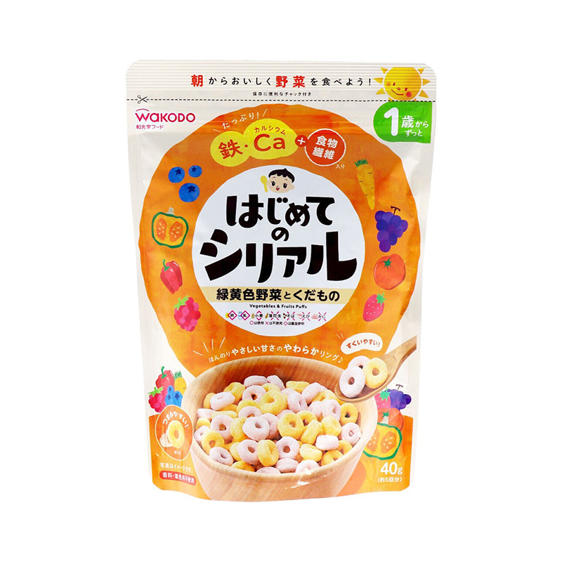 日本寶寶輔食和光堂麥圈麥片1歲+
